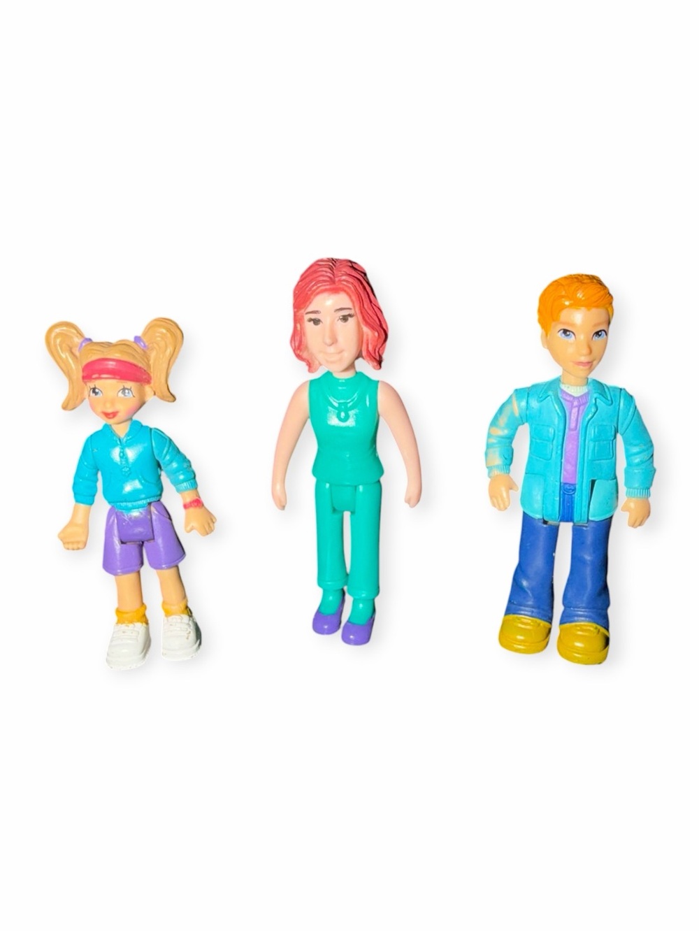 Vintage Fisher Price Sweet Streets Dollhouse Figures- 3 Piece Lot